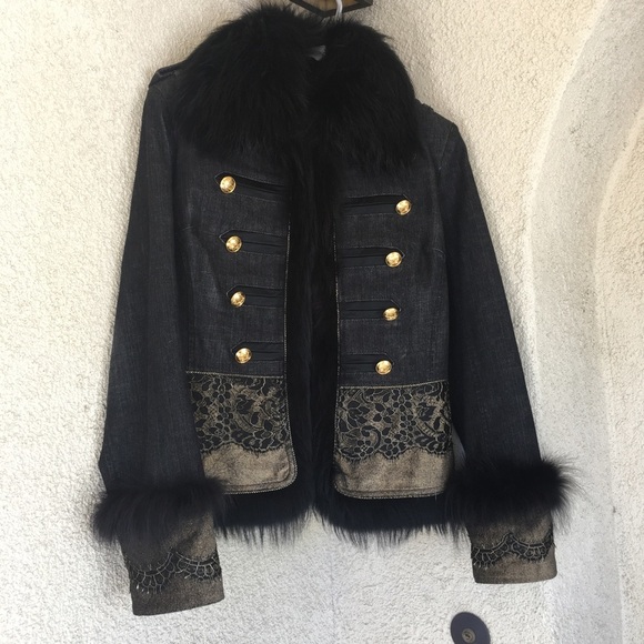 Authentic Gizia women’s coat black/gold size 42 - Picture 6 of 8